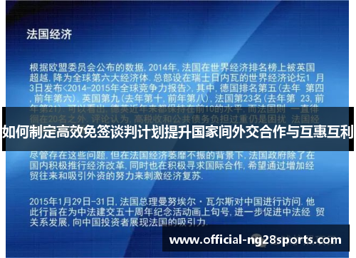 如何制定高效免签谈判计划提升国家间外交合作与互惠互利 如何制定高效免签谈判计划提升国家间外交合作与互惠互利