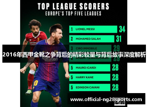 2016年西甲金靴之争背后的精彩较量与背后故事深度解析